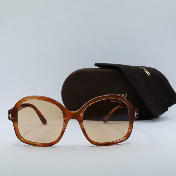 Tom Ford Hanley FT1034 45E Sunglasses - Light Brown/Brown Photochromic main image 8